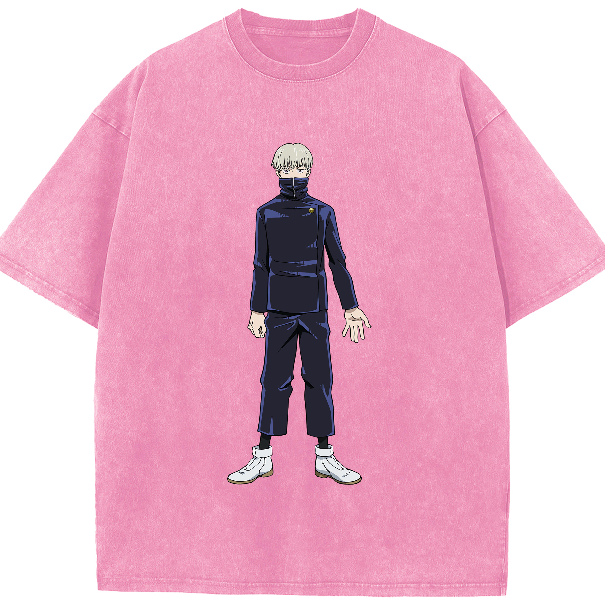 （画像用） 呪術廻戦 Jujutsu Kaisen 綿100% ヴィンテージ風 半袖Tシャツ（フロントプリント）